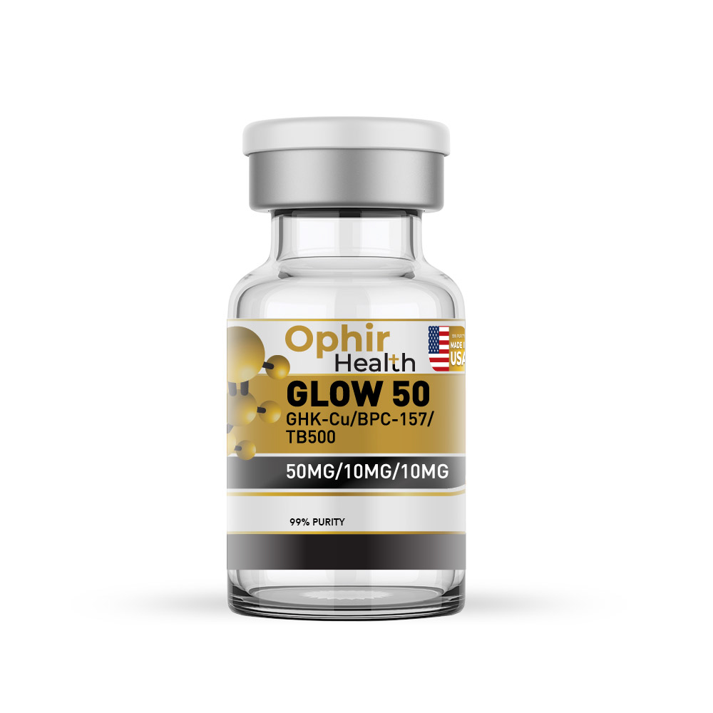 GLOW 50 - GHK-Cu (30mg) / BPC-157 (10mg) / TB500 (10mg)